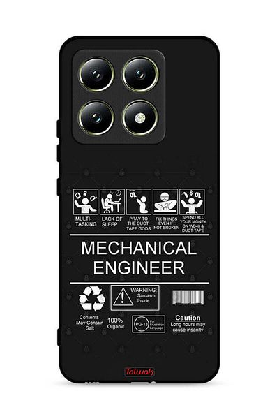 Tolwak Xiaomi 14T 5G Protective Case Cover Mechanical Engineer Sticker