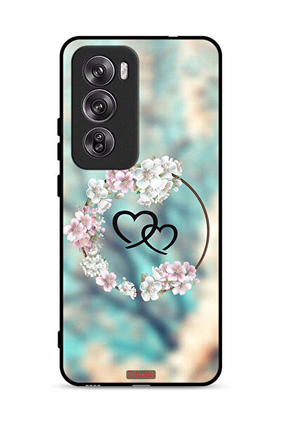 Tolwak غطاء حماية لهاتف Oppo Reno12 Pro 5G برسومات قلوب ورسومات دائرية