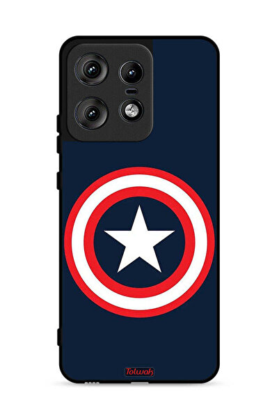 Tolwak غطاء حماية لهاتف موتورولا إيدج 50 برو 5G كابتن أمريكا