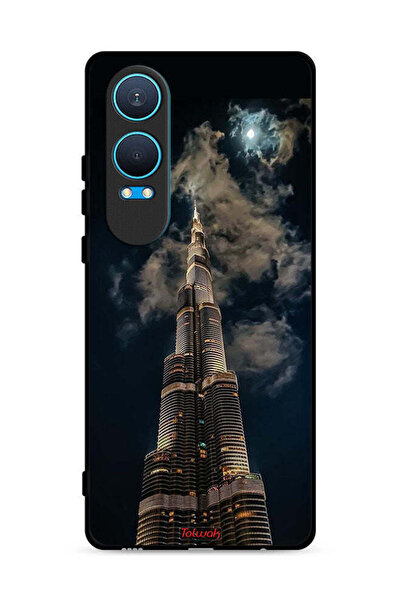 Tolwak غطاء حماية لهاتف OnePlus Nord CE4 Lite 5G، برج خليفة في الليل