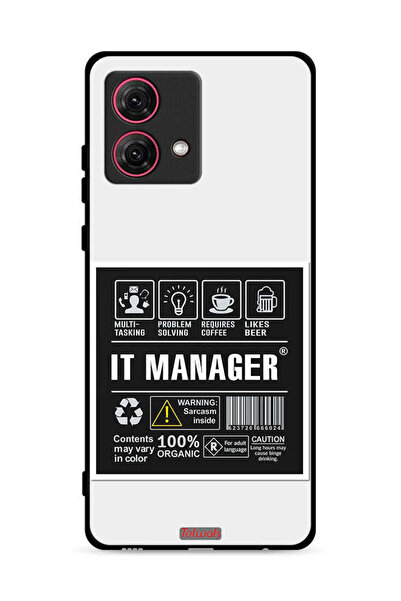 Tolwak غطاء حماية لهاتف موتورولا موتو جي 84 5 جي - ملصق مدير تكنولوجيا المعلومات