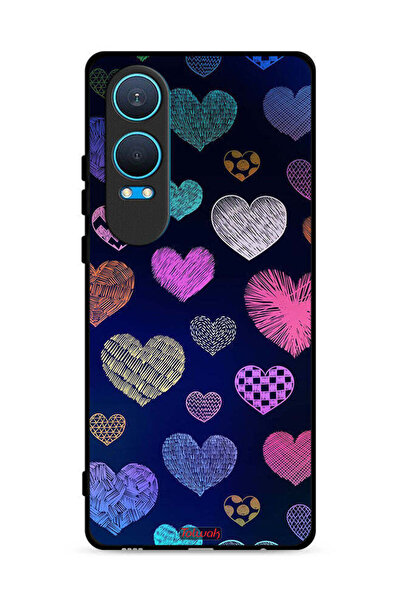 Tolwak OnePlus Nord CE4 Lite 5G Protective Case Cover Dhaga Hearts Pattern