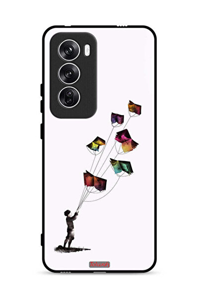 Tolwak غطاء حماية Oppo Reno12 5G بتصميم كتاب الطائرات الورقية