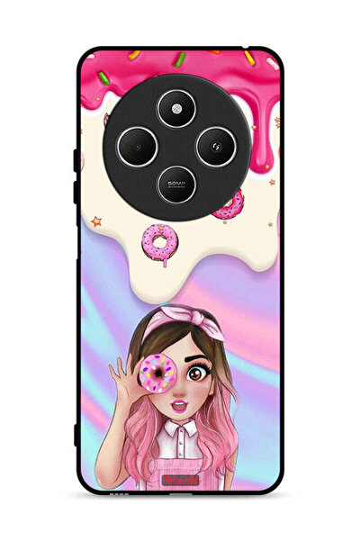 Tolwak غطاء حماية لهاتف شاومي ريدمي 14R 5G يحمل صورة دونات