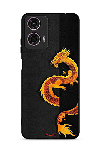 Tolwak Motorola Moto G24 4G Protective Case Cover Dragon Art