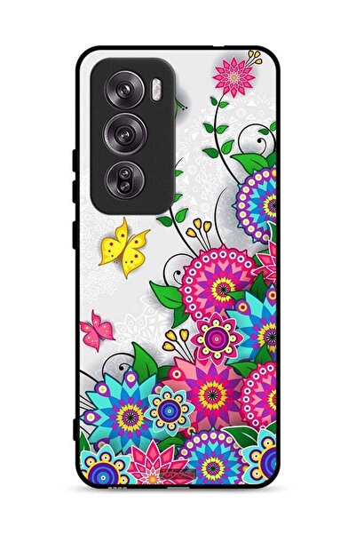 Tolwak غطاء حماية لهاتف Oppo Reno12 Pro 5G بنقشة زهور ماندالا