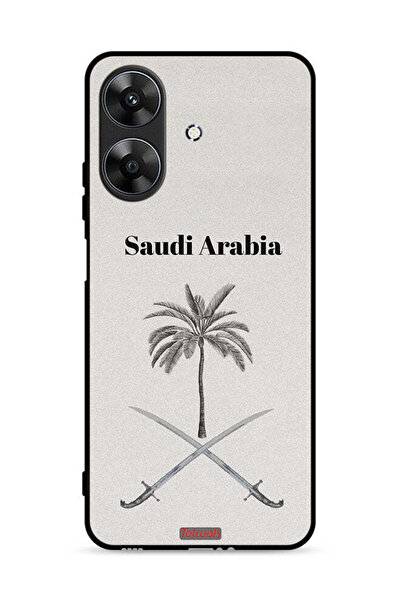Tolwak غطاء حماية لهاتف Realme Note 60 4G، لوحة فنية لعلامة المملكة العربية ا...