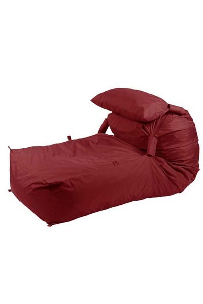 Pufrelax Fotoliu Yoga XL si Perna, Material Textil - Panama Red