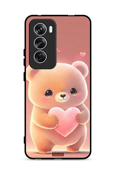 Tolwak Oppo Reno12 5G Protective Case Cover Cute Little Panda Holding Heart
