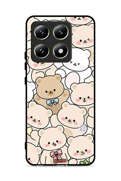 Tolwak غطاء حماية لهاتف Xiaomi 14T 5G بنقشة الدببة