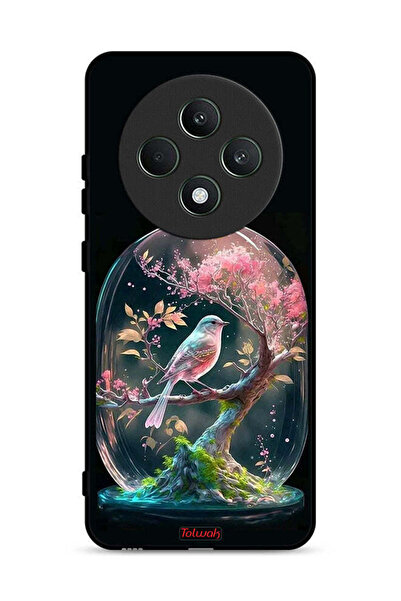 Tolwak جراب حماية لهاتف Oppo Reno12 F 5G بتصميم طائر في جرة