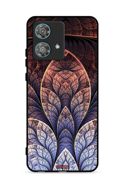 Tolwak غطاء حماية لهاتف موتورولا إيدج 40 نيو 5G بتصميم زهور فركتال تجريدي