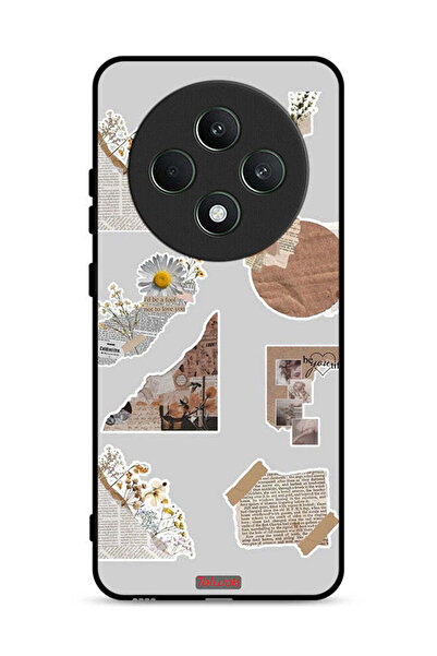 Tolwak جراب حماية لهاتف Oppo Reno12 F 5G، قطع من الملصقات الورقية