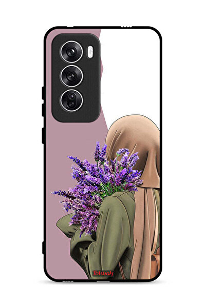 Tolwak غطاء حماية لهاتف Oppo Reno12 5G بطبعة زهرة