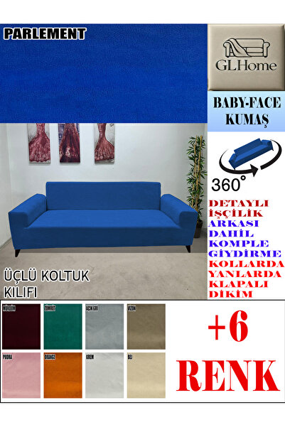 Home BABY FACE KUMAŞ 3 LÜ KOMPLE GİYDİRME KANEPE & ÇEKYAT, BOHEM, PORTO, vb. MODEL KOLTUK KILIFI