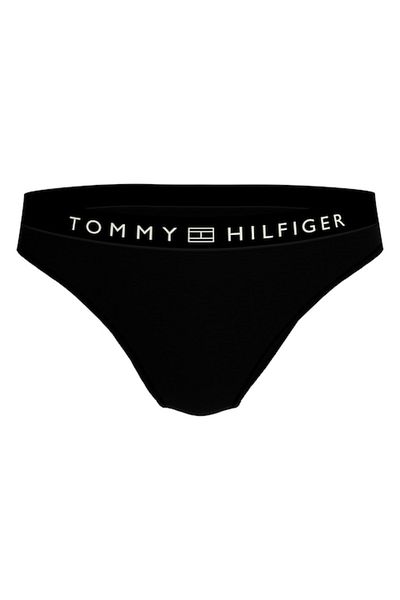 Tommy Hilfiger - Chiloți de damă cu bandă cu logo, negri, mărimea S