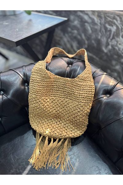 Fiori Geantă de mână pentru femei Straw