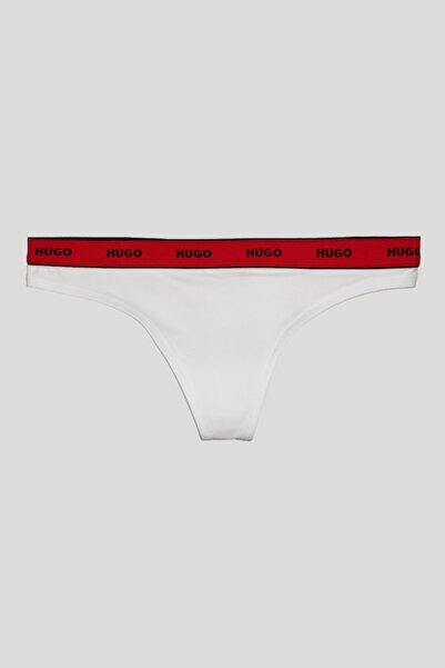 HUGO , Thong Undergarments with Logo, Red, White, M