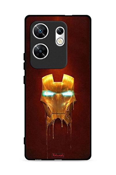 Tolwak غطاء حماية لهاتف Infinix Zero 30 4G بطبعة Iron Man Marvel Comics