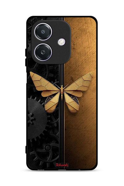 Tolwak غطاء حماية Oppo A3 5G بتصميم فراشة فولاذية