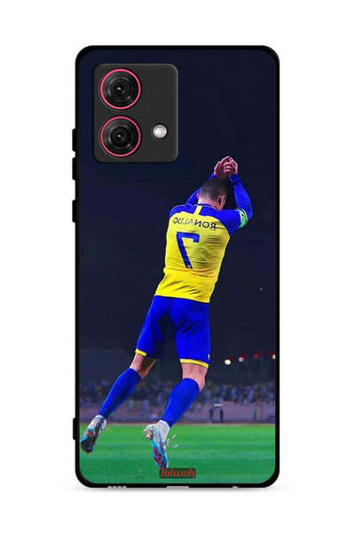 Tolwak غطاء حماية لهاتف موتورولا موتو جي 84 5 جي بطبعة كريستيانو رونالدو