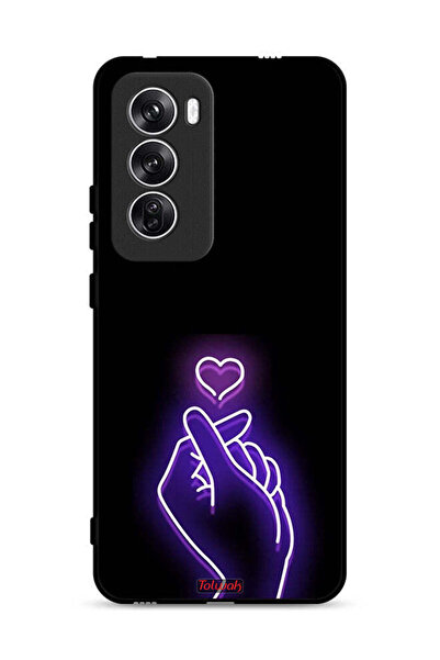 Tolwak Oppo Reno12 5G Protective Case Cover Snap Small Heart