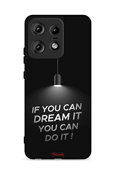 Tolwak غطاء حماية لهاتف موتورولا إيدج 50 برو 5G إذا كنت تستطيع أن تحلم به، يم...