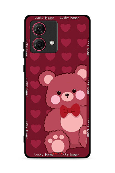 Tolwak غطاء حماية لهاتف موتورولا موتو جي 84 5 جي - الدب المحظوظ