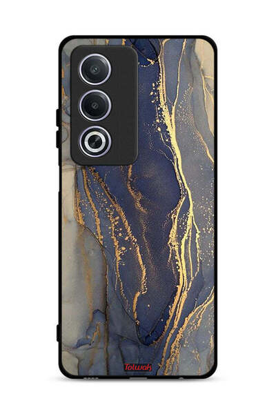 Tolwak غطاء حماية لهاتف Oppo A3 Pro 5G بنقشة رخامية لامعة