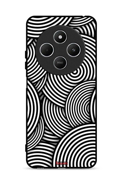 Tolwak غطاء حماية لهاتف شاومي ريدمي 14R 5G بنمط دوائر وهمية