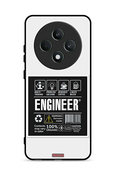 Tolwak غطاء حماية لهاتف Oppo Reno12 F 5G، ملصق مهندس