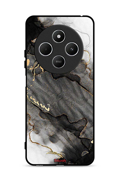 Tolwak غطاء حماية لهاتف شاومي ريدمي 14R 5G بلون رخامي لامع