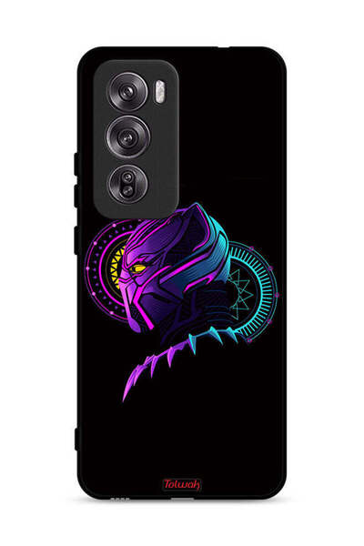 Tolwak غطاء حماية لهاتف Oppo Reno12 Pro 5G، رسم فني رقمي بسيط عالي الدقة