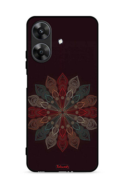 Tolwak غطاء حماية لهاتف Realme Note 60 4G بنقشة زهرة ماندالا