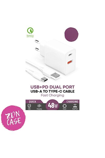 ZDN Case 48W USB-A to Type-C Çoklu Hızlı Şarj Aleti