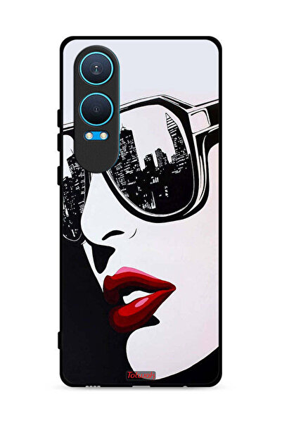 Tolwak غطاء حماية لهاتف OnePlus Nord CE4 Lite 5G برسومات فنية تجريدية لوجه فتاة