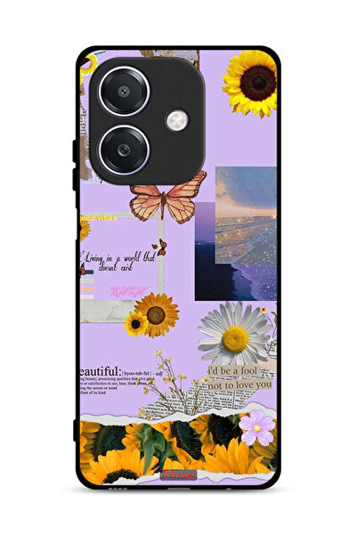 Tolwak Oppo A3 5G Protective Case Cover Beautiful Sunflower Stickers