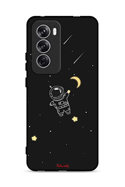 Tolwak غطاء حماية Oppo Reno12 5G بمشبك فني لرائد فضاء