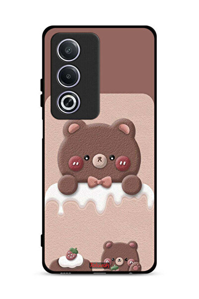 Tolwak غطاء حماية Oppo A3 Pro 5G بتصميم دب الفراولة