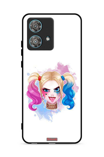 Tolwak غطاء حماية لهاتف موتورولا إيدج 40 نيو 5G برسومات هارلي كوين