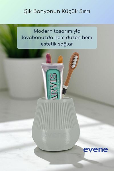 Evene Θήκη οδοντόβουρτσας Βάση οδοντόβουρτσας Βάση οδοντόβουρτσας Ανοιχτό γκρι Χρώμα Μοντέλο 88