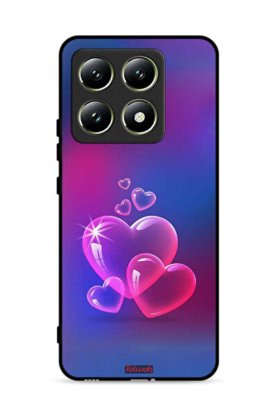 Tolwak غطاء حماية لهاتف شاومي 14T 5G بنقشة قلوب الماء