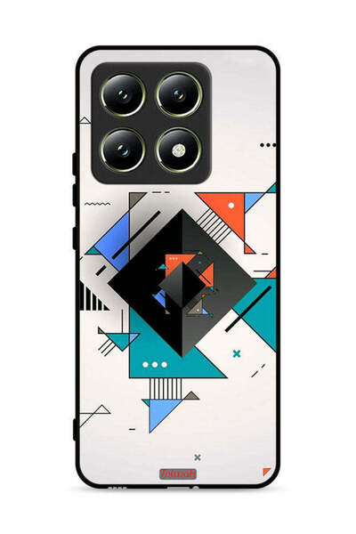 Tolwak غطاء حماية لهاتف شاومي 14T 5G بأشكال مربعة ومثلثة ونمط تجريدي