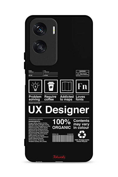 Tolwak Honor X50i 5G Protective Case Cover Ux Designer Sticker