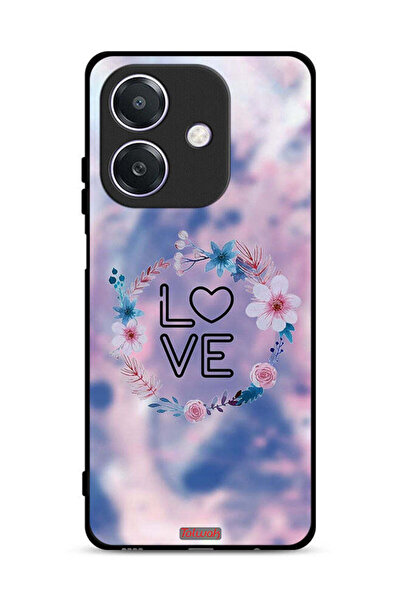 Tolwak غطاء حماية Oppo A3 5G برسومات زهور الحب وخاتم فني