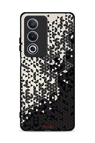 Tolwak غطاء حماية لهاتف Oppo A3 Pro 5G بنمط مثلث فني رقمي