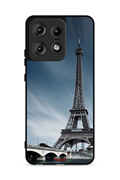 Tolwak غطاء حماية لهاتف موتورولا إيدج 50 برو 5G بتصميم برج إيفل