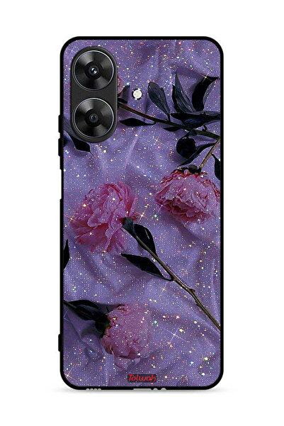 Tolwak غطاء حماية لهاتف Realme Note 60 4G بنقشة ورود لامعة