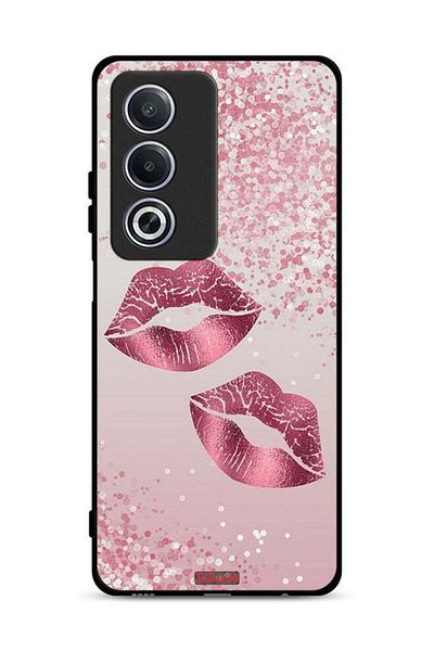 Tolwak غطاء حماية لهاتف Oppo A3 Pro 5G برسومات شفاه لامعة