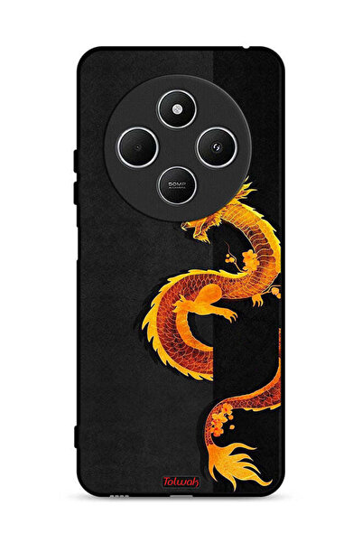 Tolwak Xiaomi Redmi 14R 5G Protective Case Cover Dragon Art